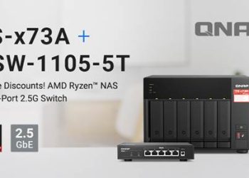 Pacotes com NAS e switch 2.5G da QNAP em promoção