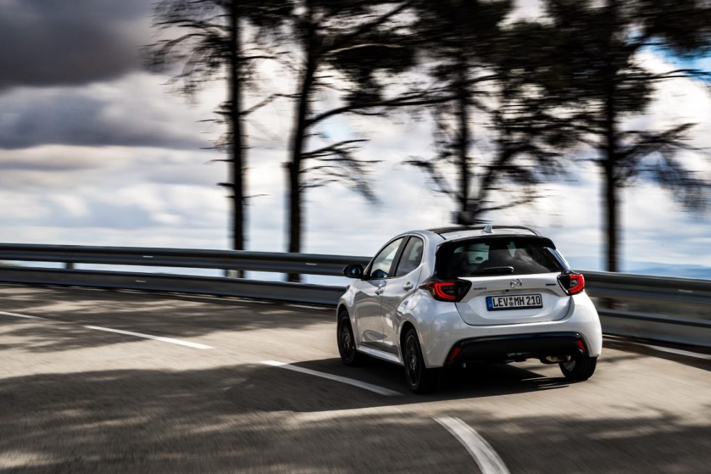 029 2024 Mazda2 Hybrid Homura Plus Northern White Pearl Spain Action