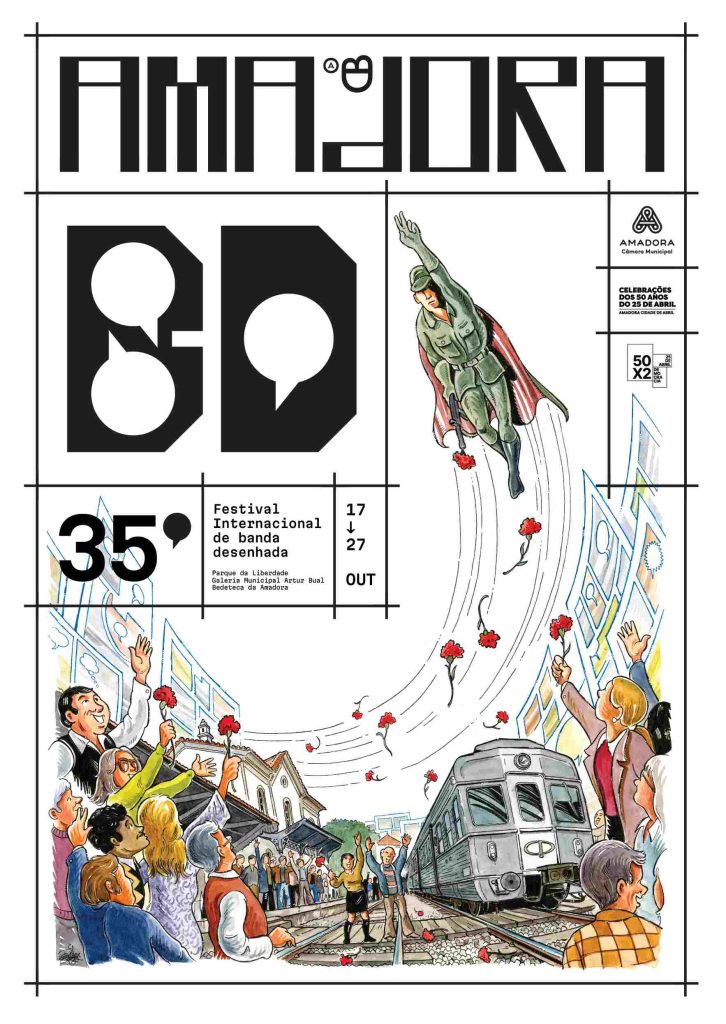 35ª Edição Amadora BD: 17 a 27 de outubro de 2024 2 Cartaz AmadoraBD2024 1