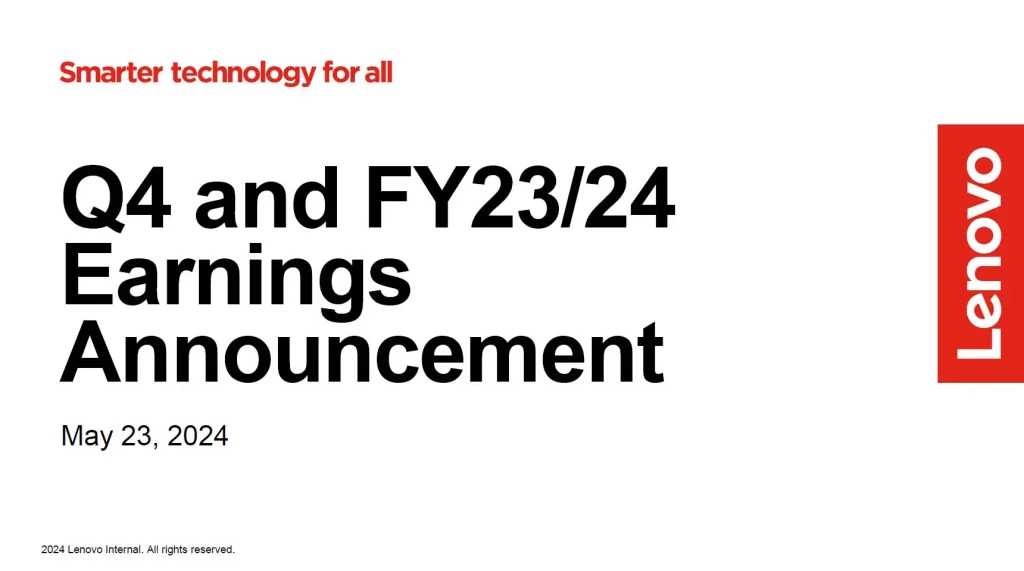 Earnings Q4 Lenovo