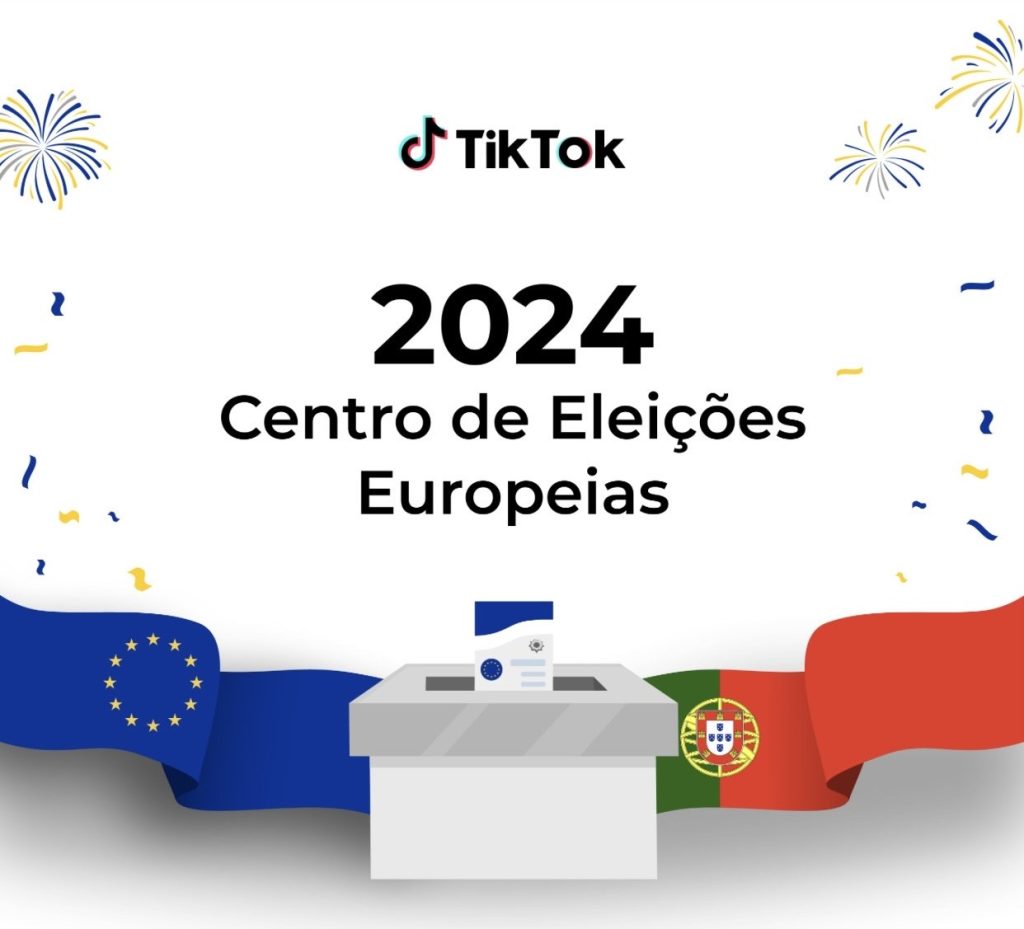 TikTok Centro de Eleicoes Europeias 2024