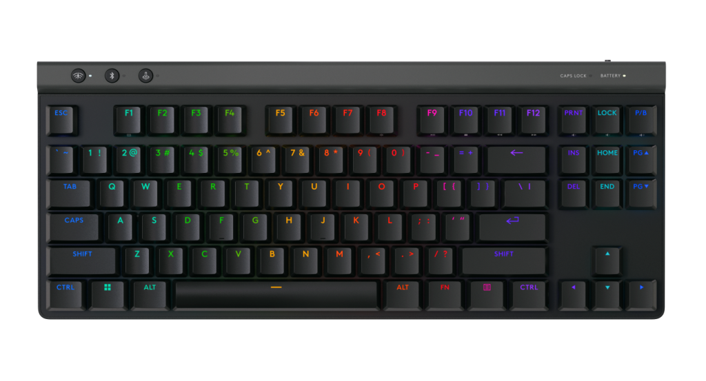 A Logitech G anunciou o teclado para jogos sem fios G515 LIGHTSPEED TKL 5 High Resolution PNG G515 Lightspeed TKL TOP Midnight Black US