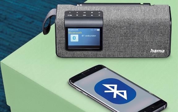 A nova coluna Bluetooth 5.0 Hama DR200BT integra rádio FM/DAB+