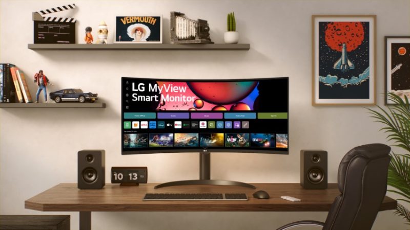 O LG MyView é um monitor inteligente e ultrawide curvo com 34" 2 LG MyView Smart Monitor 34SR65QC 01