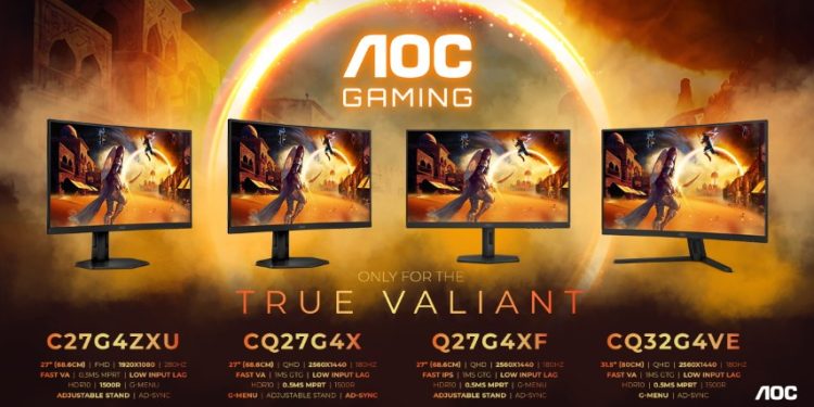 AOC Gaming G4 tem 4 novos modelos a excelente preço