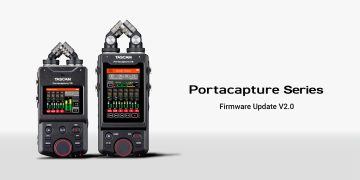 Os gravadores Tascam PortaCapture recebem firmware 2.0