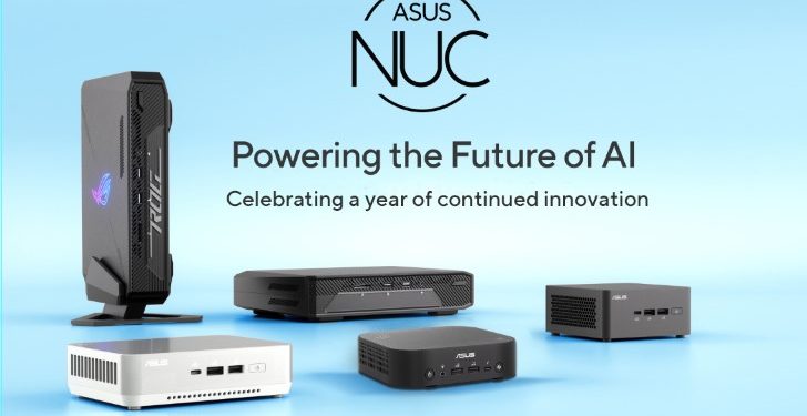Portfólio ASUS NUC comemora 1 ano