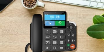 Maxcom MM42D SE, o telefone fixo com vídeo para WhatsApp