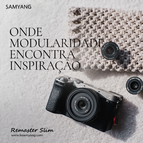 LK Samyang lança a objetiva modular Remaster Slim 3 Remaster Slim Launching Poster L