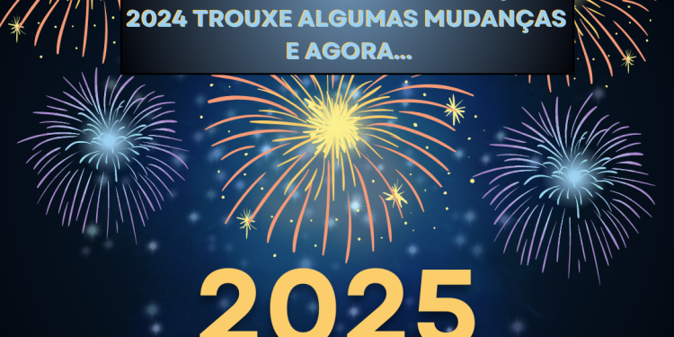 Yellow Blue Modern Happy New Year Instagram Post