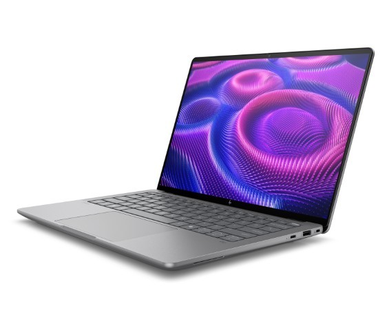 Muitas novidades HP na CES 2025 com IA avançada 5 HP ZBook Ultra G1a 14 Mobile Workstation PC AMD MeteorSilver AHS Catalog WhiteBG FrontLeftOpen V2