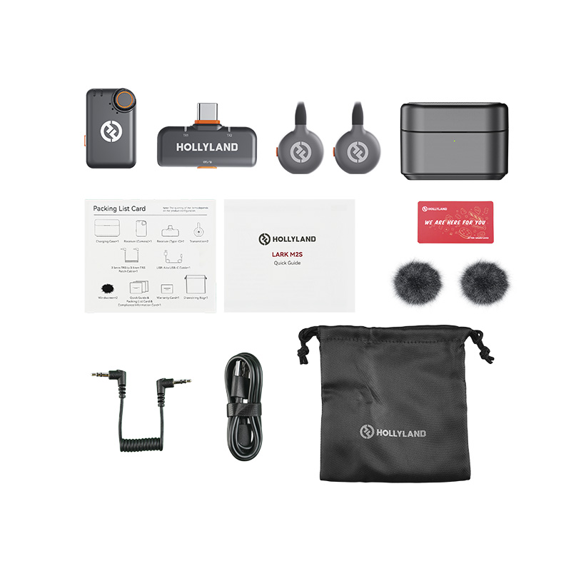 Novo mic sem fios Hollyland Lark M2S 4 LARK M2S MINI COMBO