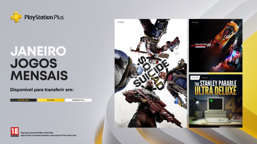 PlayStation anuncia os jogos do mês de janeiro para PlayStation Plus 2 PSPlus Jogos mensais Janeiro