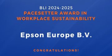 Epson Europe reconhecida como líder em sustentabilidade pela Keypoint Intelligence