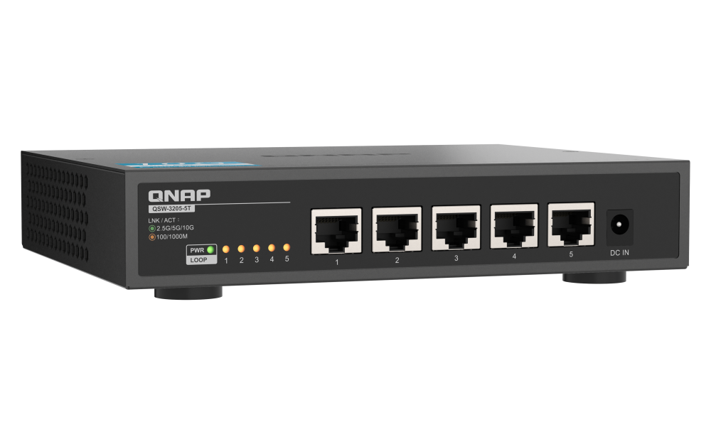 QNAP lança o QSW-3205-5T, um switch Multi-Gigabit 10GbE 1 QSW 3205 5T