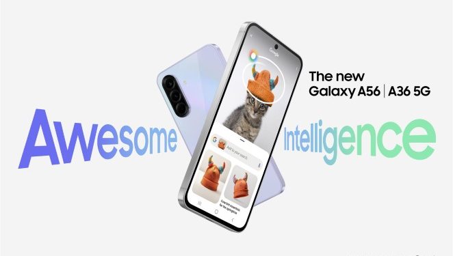 Samsung Galaxy A56 5G, A36 5G e A26 5G: IA avançada a preço acessível