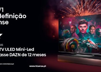 Hisense oferece 12 meses de F1 na DAZN pela compra de uma TV ULED Mini-LED