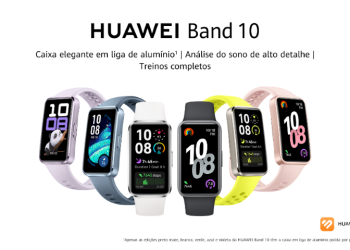 HUAWEI Band 10: novas cores, mais funcionalidades e monitorização avançada