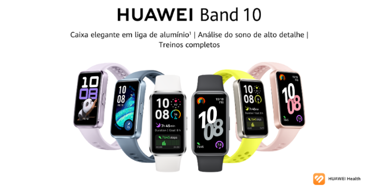 HUAWEI Band 10: novas cores, mais funcionalidades e monitorização avançada
