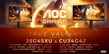 AOC GAMING G4: dois monitores ultra-rápidos para esports a preço acessível