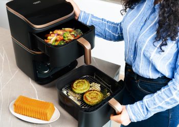 Cosori Turbo Tower Pro reinventa a airfryer com cerâmica e inteligência vertical