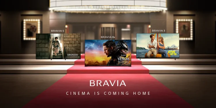 Sony BRAVIA TV gama 2025: a experiência de cinema em casa