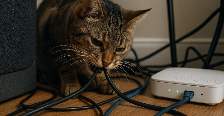 Como impedir que os gatos destruam os cabos eléctricos e outros? 1 Como impedir que os gatos destruam os cabos eléctricos e outros?