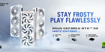 ASUS veste de branco e lança a RTX Série 50 em modo glaciar