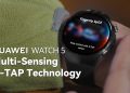 HUAWEI Watch 5 com tecnologia inovadora X-TAP já está disponível