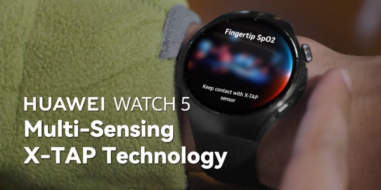 HUAWEI Watch 5 com tecnologia inovadora X-TAP já está disponível