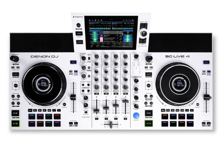 Denon DJ SC LIVE 4 agora em branco — potência e estilo num só equipamento 2 Denon DJ SC LIVE 4 d 1