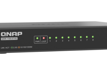 QNAP lança switch Multi-Gig 2.5GbE de 8 portas da série QSW-1000