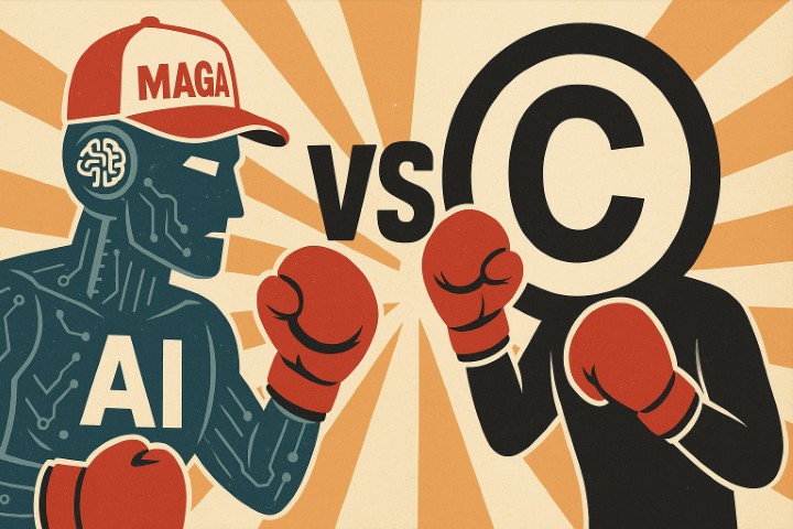 Trump liberta a IA dos direitos de autor e declara guerra ao "woke digital" 2 Trump IA MAga VS Direitos de autor e copuright