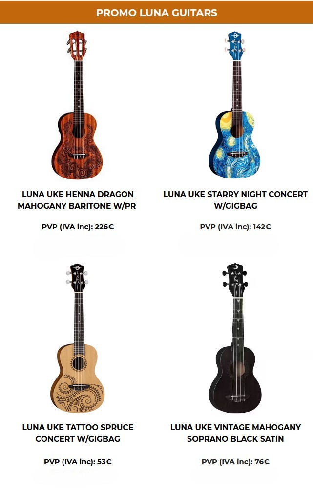 Promo Ukulele: a herança portuguesa na Zentralmedia 3 Ukelele Luna guitars promo 1