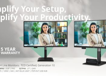 Série AOC Professional P4: produtividade, ergonomia e sustentabilidade