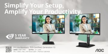 Série AOC Professional P4: produtividade, ergonomia e sustentabilidade