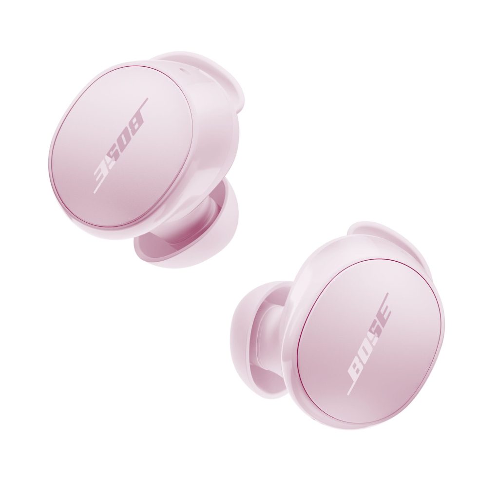 Bose QuietComfort na nova cor Pink Petal earbuds 1