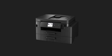 Nova Brother MFC-J4550DW; impressora Brother com visor tátil; embalagem sustentável sem poliestireno.