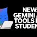 Estudante europeu a usar a aplicação Gemini para estudar com IA
