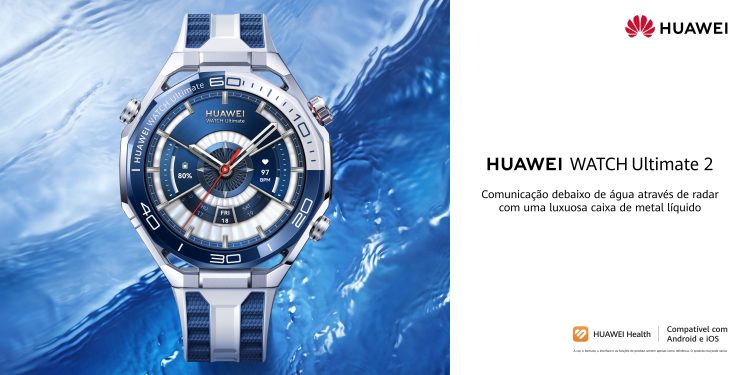Huawei Watch Ultimate 2 – smartwatch resistente até 150 m com comunicação sonar