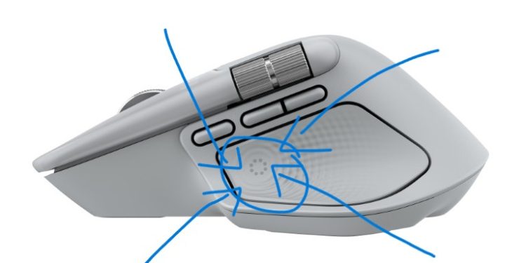 Rato Logitech MX Master 4 em grafite com roda MagSpeed e design ergonómico