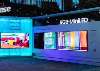 Hisense 116UXQ RGB-MiniLED; TV Hisense com tecnologia RGB-MiniLED; campanha Hisense Mundial 2026.