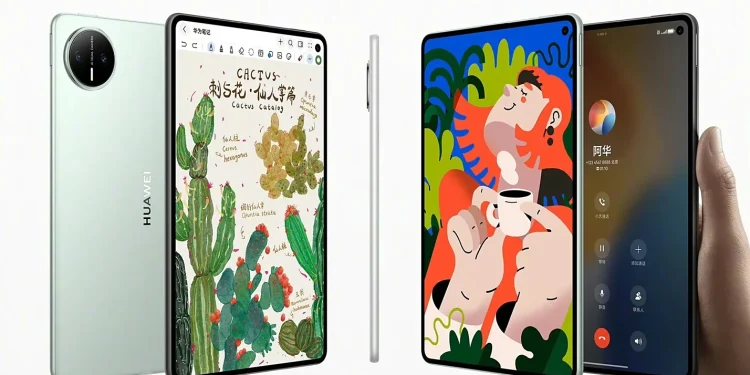 Tablet Lenovo Legion Y700 e Huawei MatePad compacto lado a lado