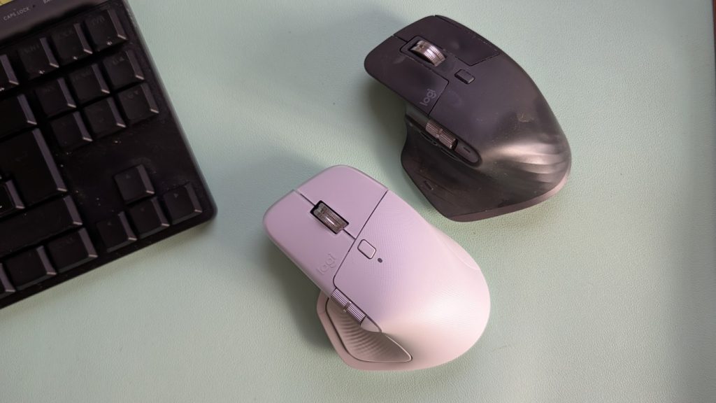 Comparação lado a lado entre Logitech MX Master 3 e MX Master 4