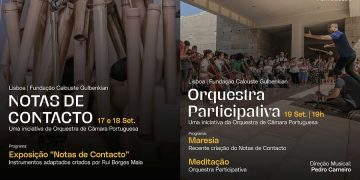 Ensemble inclusivo Notas de Contacto em concerto com a Orquestra Participativa na Gulbenkian