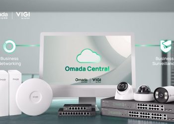 Plataforma TP-Link Omada Central em funcionamento no dashboard cloud