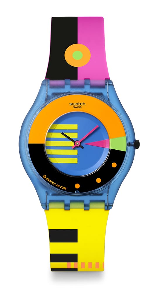Swatch NEON 2025 ressuscitam os Anos 80 e 90 2 SWATCH NEON FLUMOTIONS sa02 SS08S101 120 euros