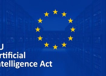 Parlamento Europeu em Bruxelas, símbolo da aprovação do AI Act que regula a inteligência artificial.