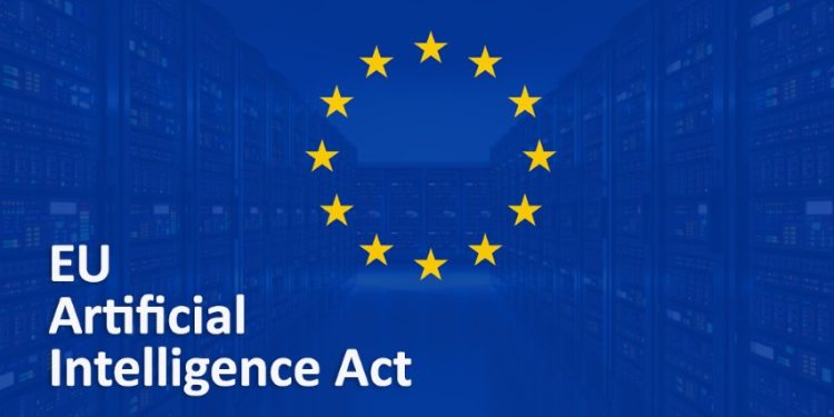 Parlamento Europeu em Bruxelas, símbolo da aprovação do AI Act que regula a inteligência artificial.