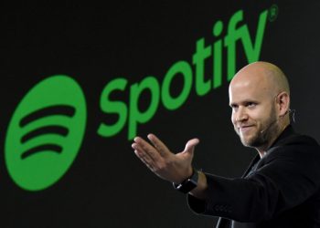 Ecrã do Spotify com aviso de actualização dos termos de utilização